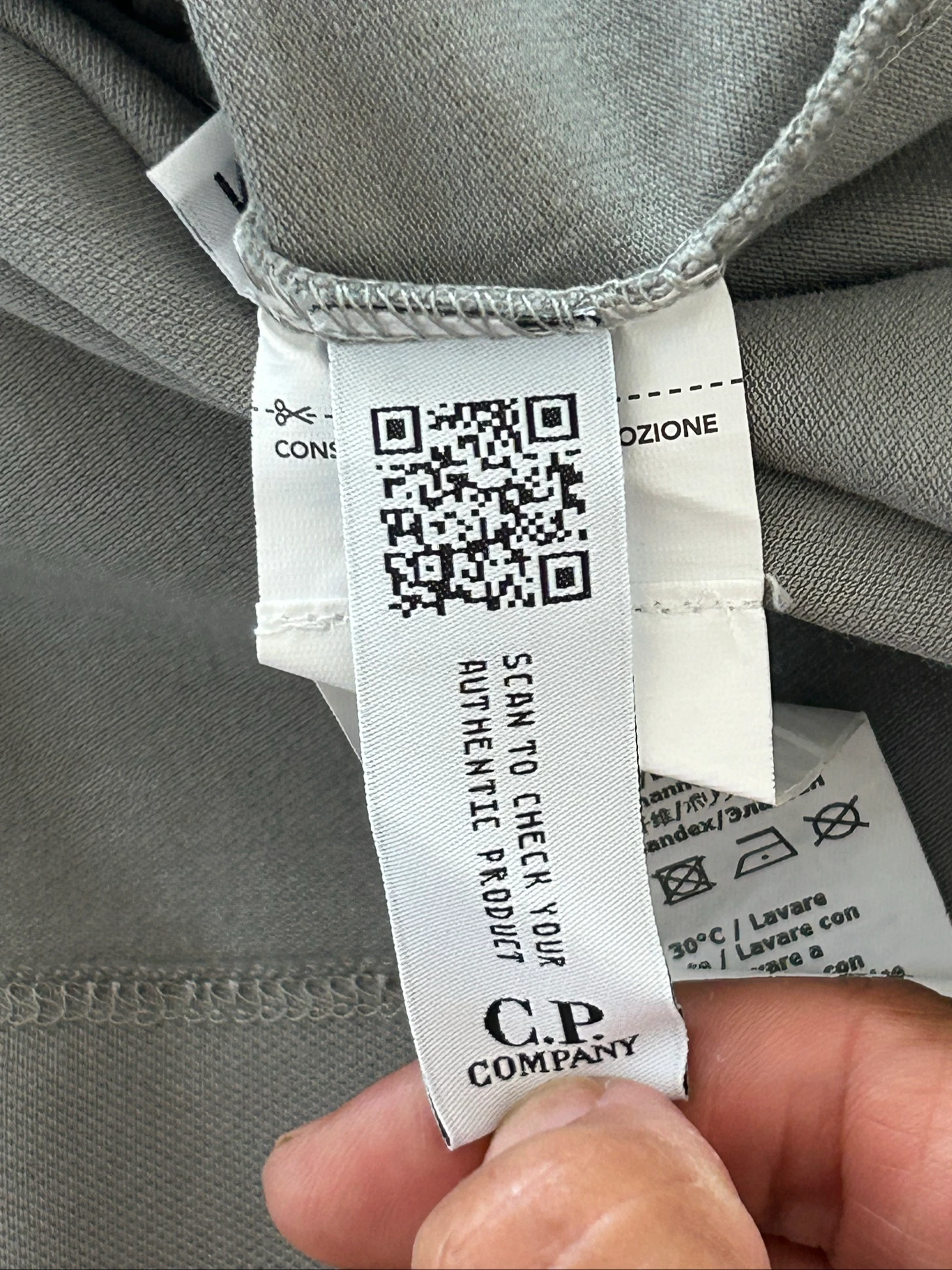 C.P. Company Long Sleeve Grey Polo - M – photo 6